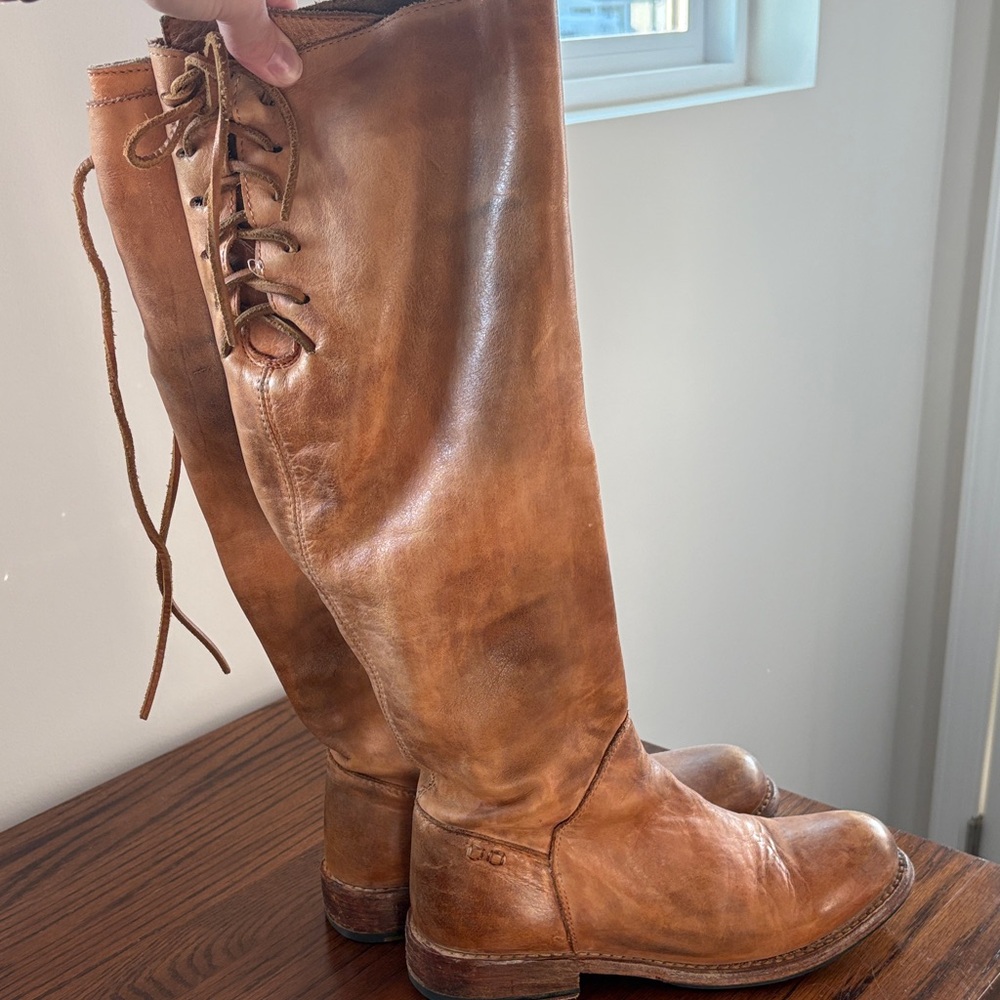 BED STU Leather Knee-High Boots